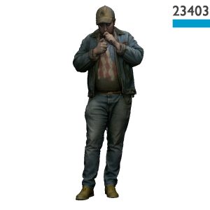 23403 Man smoking (color)